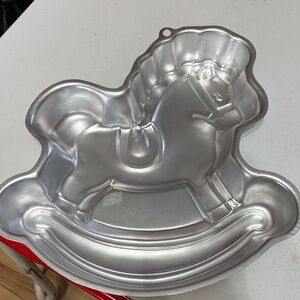 Wilton Silver Rocking Horse Cake Pan